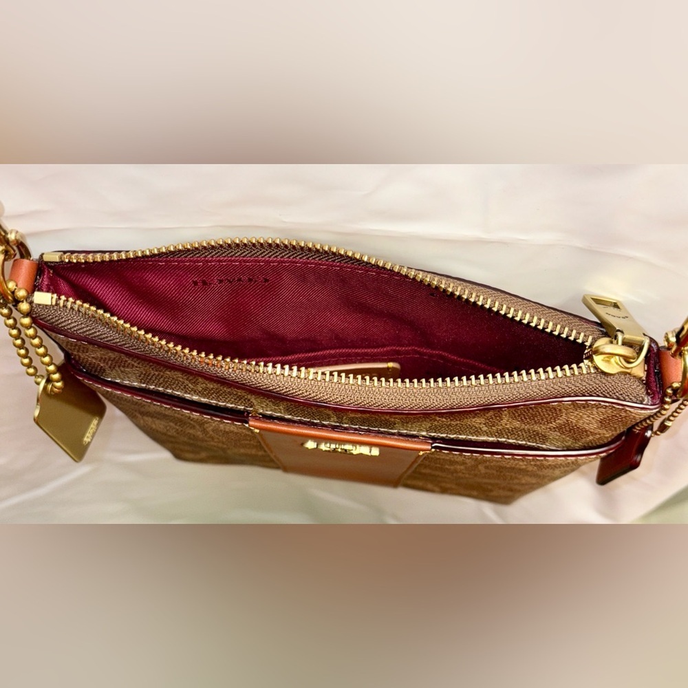 Coach Kitt Messenger
Crossbody In Tan and Rust - Picture 9 of 14